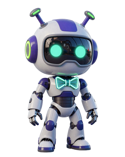 Caszilla Roboter-Maskottchen mit Dealer-Visier und Neon-Fliege im Casoola Live Casino